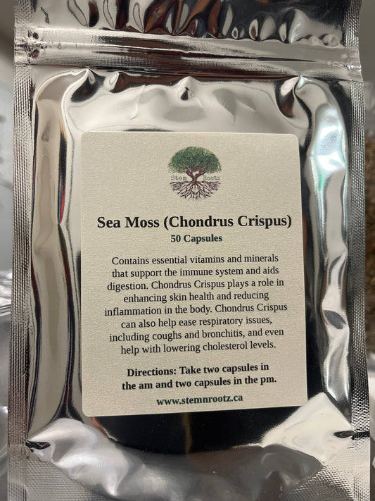 Sea Moss (Chondrus Crispus) Capsules – (50 capsules)