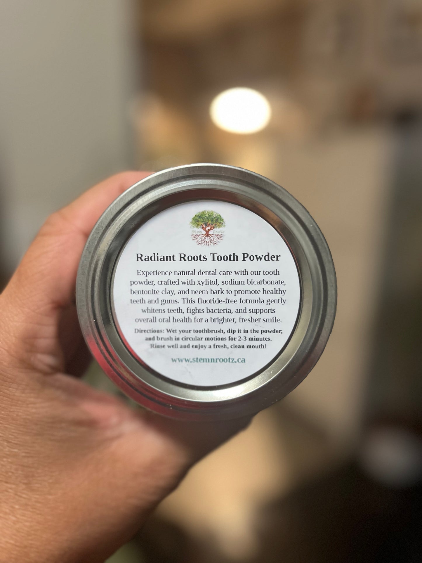 Radiant Roots Tooth Powder (125ml jar)