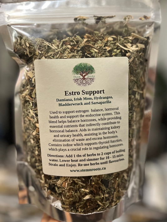 Estro Support Tea Blend – Hormonal Balance and Estrogen Support 4oz
