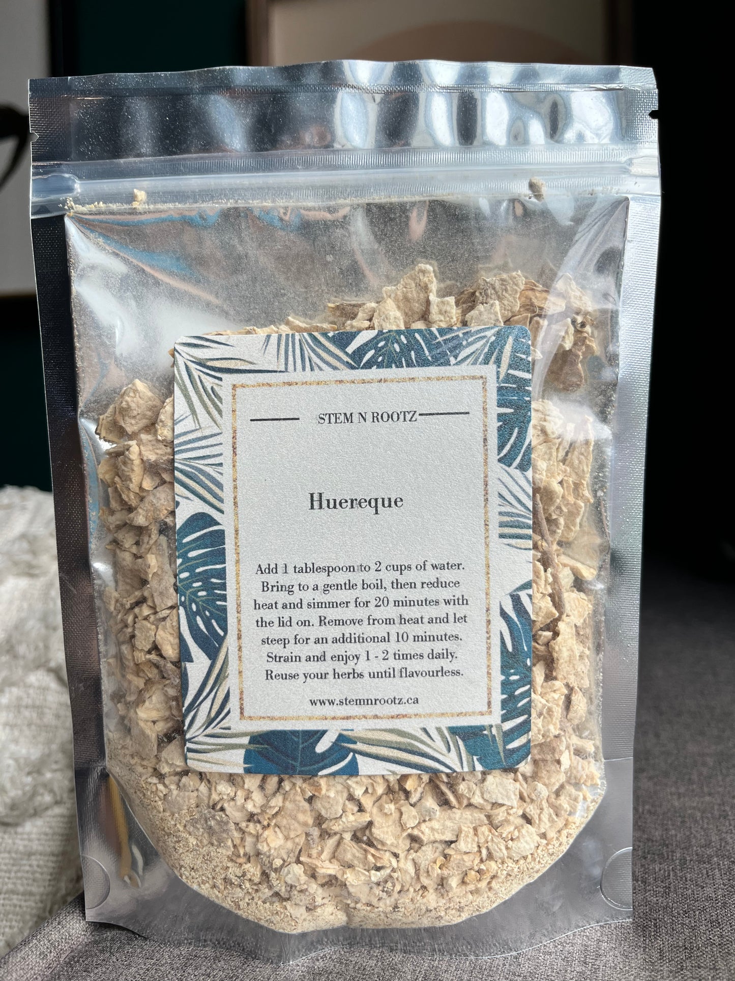 Stem n Rootz – Huereque bark loose leaf herbal tea in resealable 4o