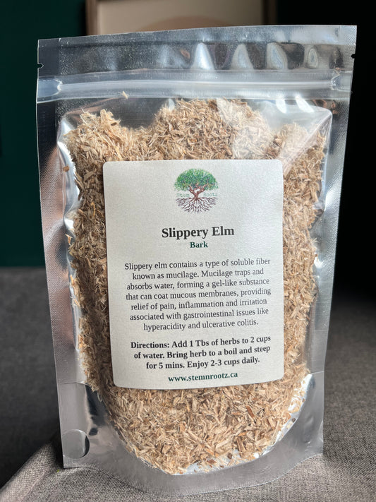 Pure Slippery Elm Bark Powder – Soothing Digestive and Throat Support 2oz