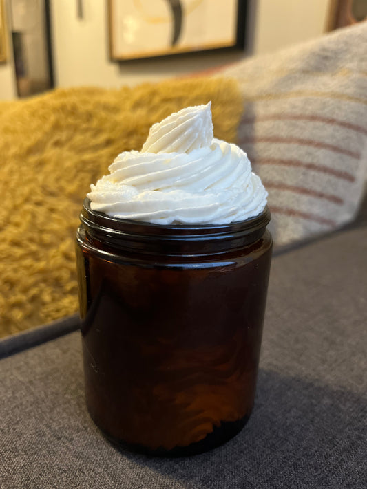Whipped Shea Butter and Magnesium Cream – Deep Hydration, Muscle Recovery, and Whole-Body Wellness (8oz Jar)
