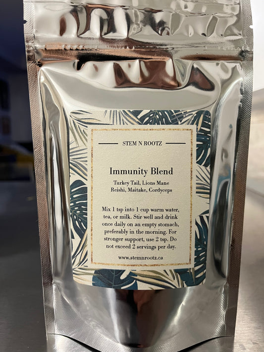 Immunity Blend – Five Medicinal Mushrooms for Immune Strength and Vitality 2oz 4oz powder