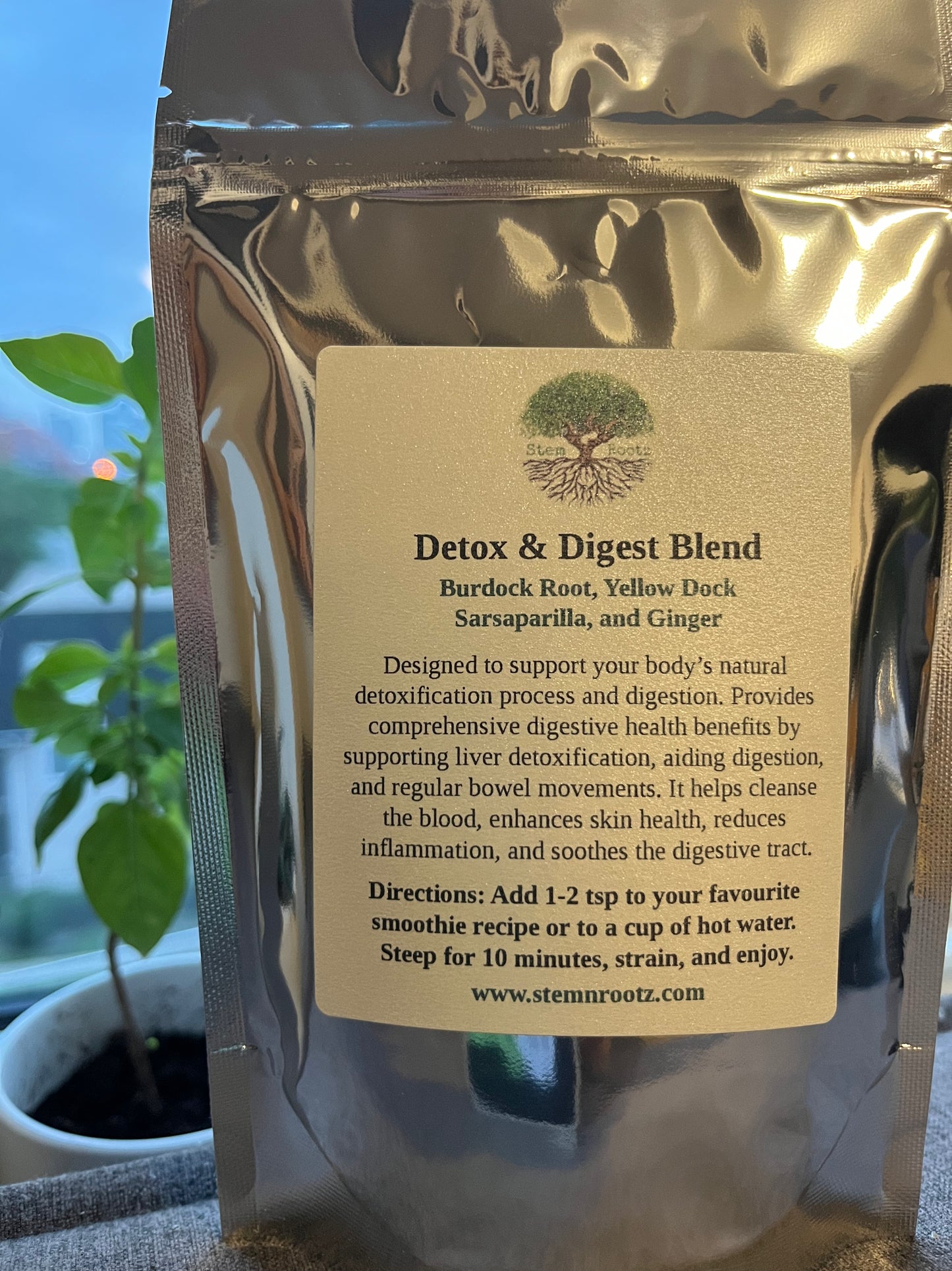 Detox & Digest Smoothie Blend – Natural Detoxification, Digestive Health, and Wellness Support 5oz