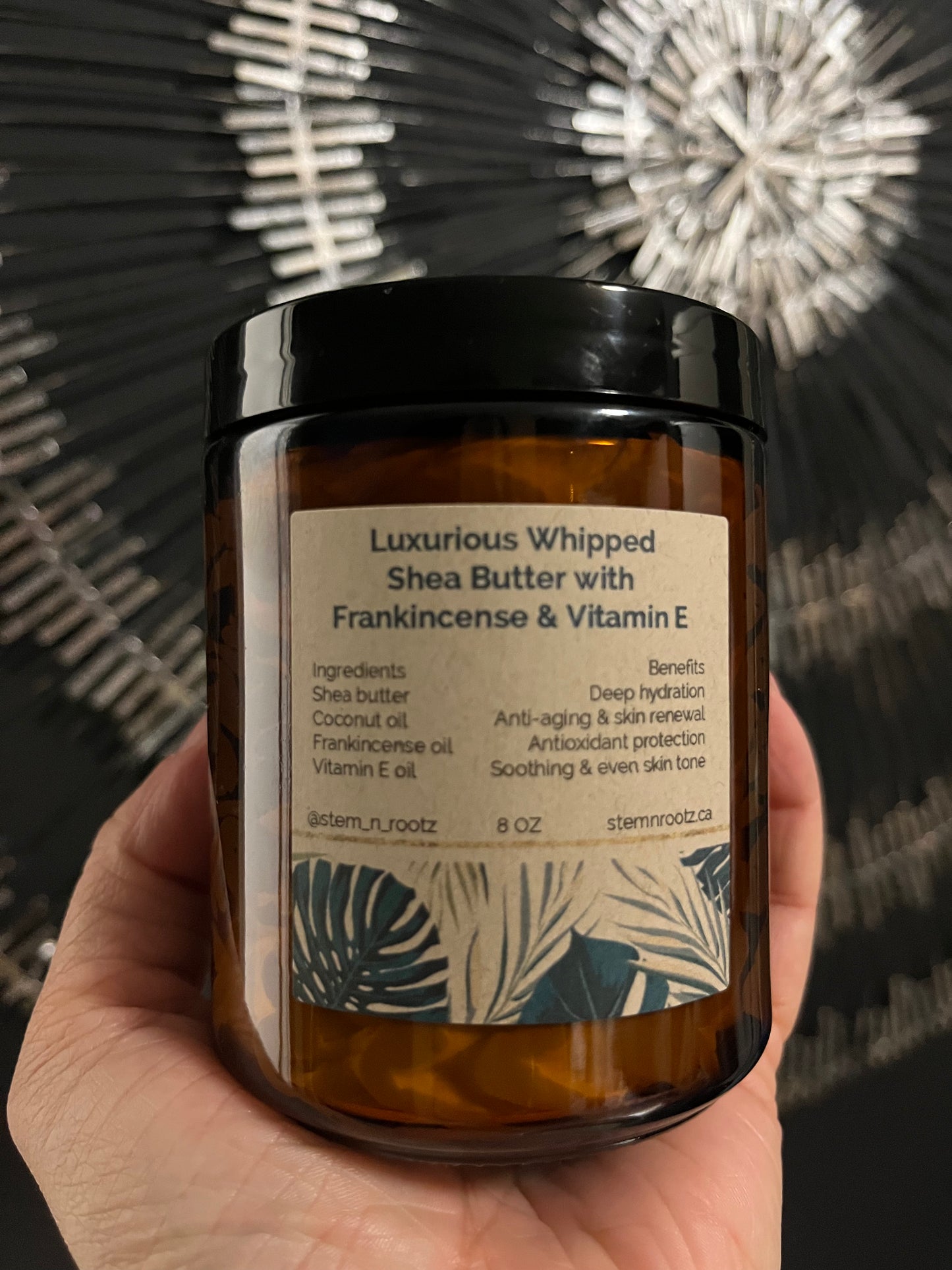 Luxurious Whipped Shea Butter with Frankincense & Vitamin E – Deep Nourishment for Radiant Skin (8 oz Container)