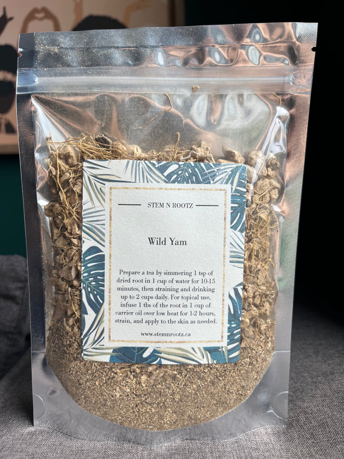 Wild Yam Root – Hormonal Balance, Menstrual Health, and Natural Wellness 4oz
