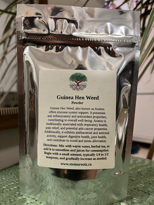 Guinea Hen Weed (Anamu) Powder – Traditional Support for Immunity, Inflammation, and Respiratory Wellness 4oz