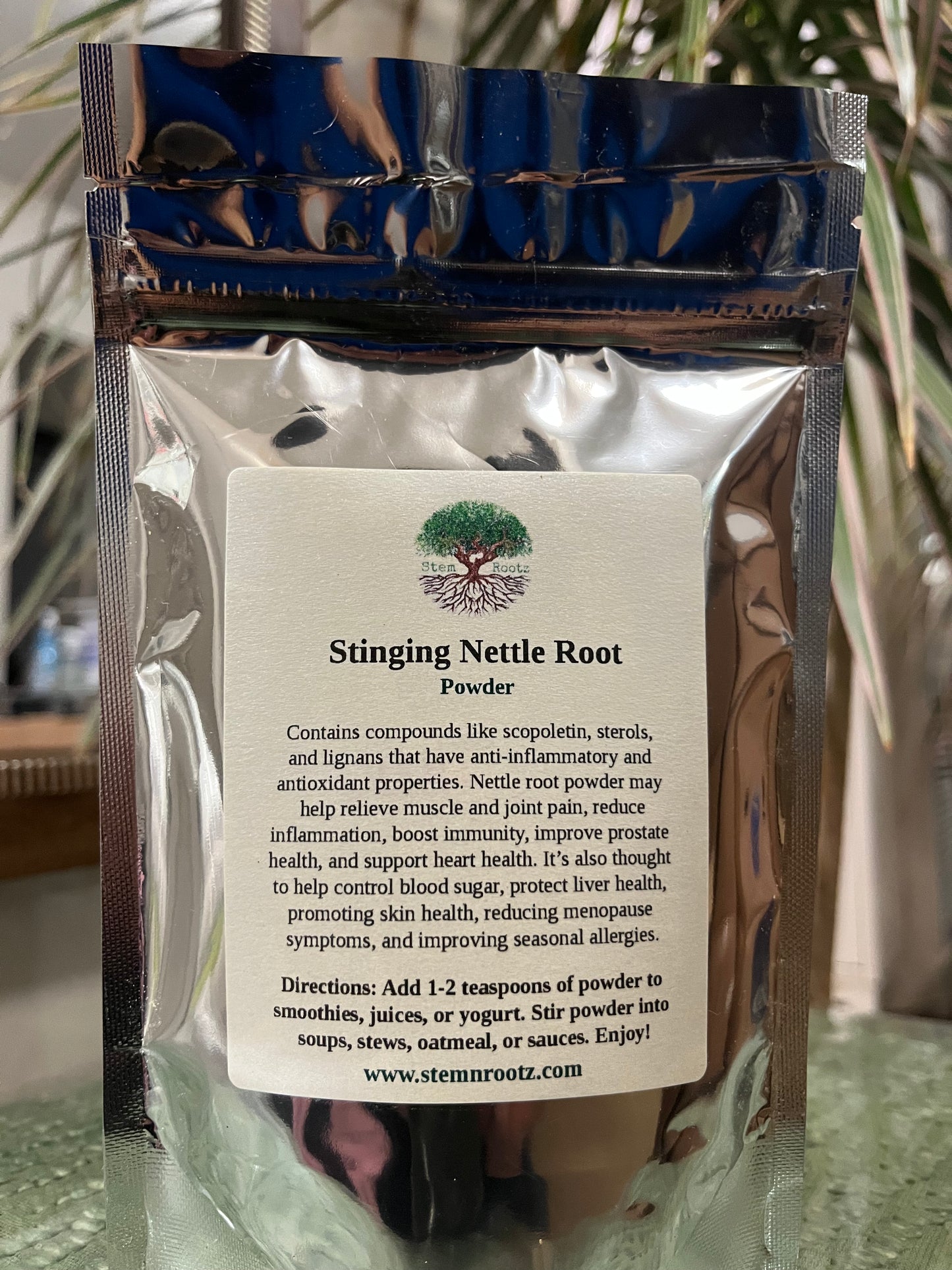 Stinging Nettle Root Powder – Prostate Health, Hormone Balance, and Vitality Support (powder)
