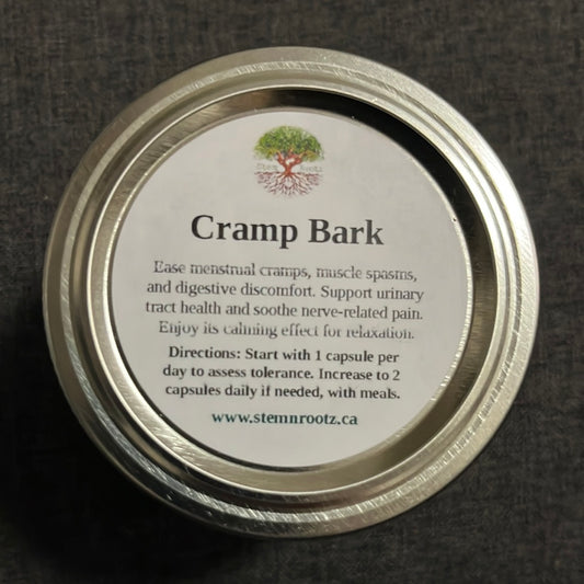 Cramp Bark Capsules – Menstrual Comfort, Muscle Relaxation, and Natural Pain Relief (50 Capsules)