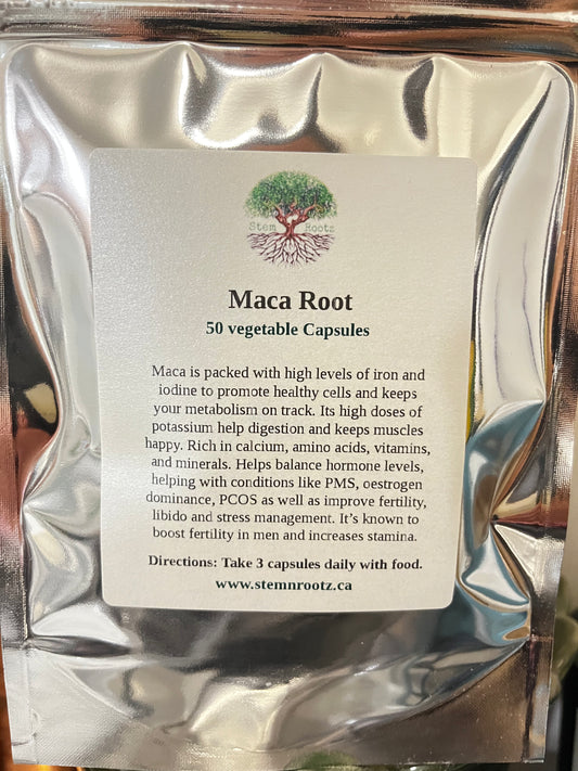 Maca Root Capsules – Energy Support, Hormone Balance, and Overall Well-Being (50 capsules)