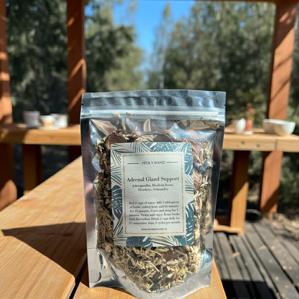 Adrenal Gland Support Tea – Stress Relief, Energy Boost, and Mental Clarity 4oz