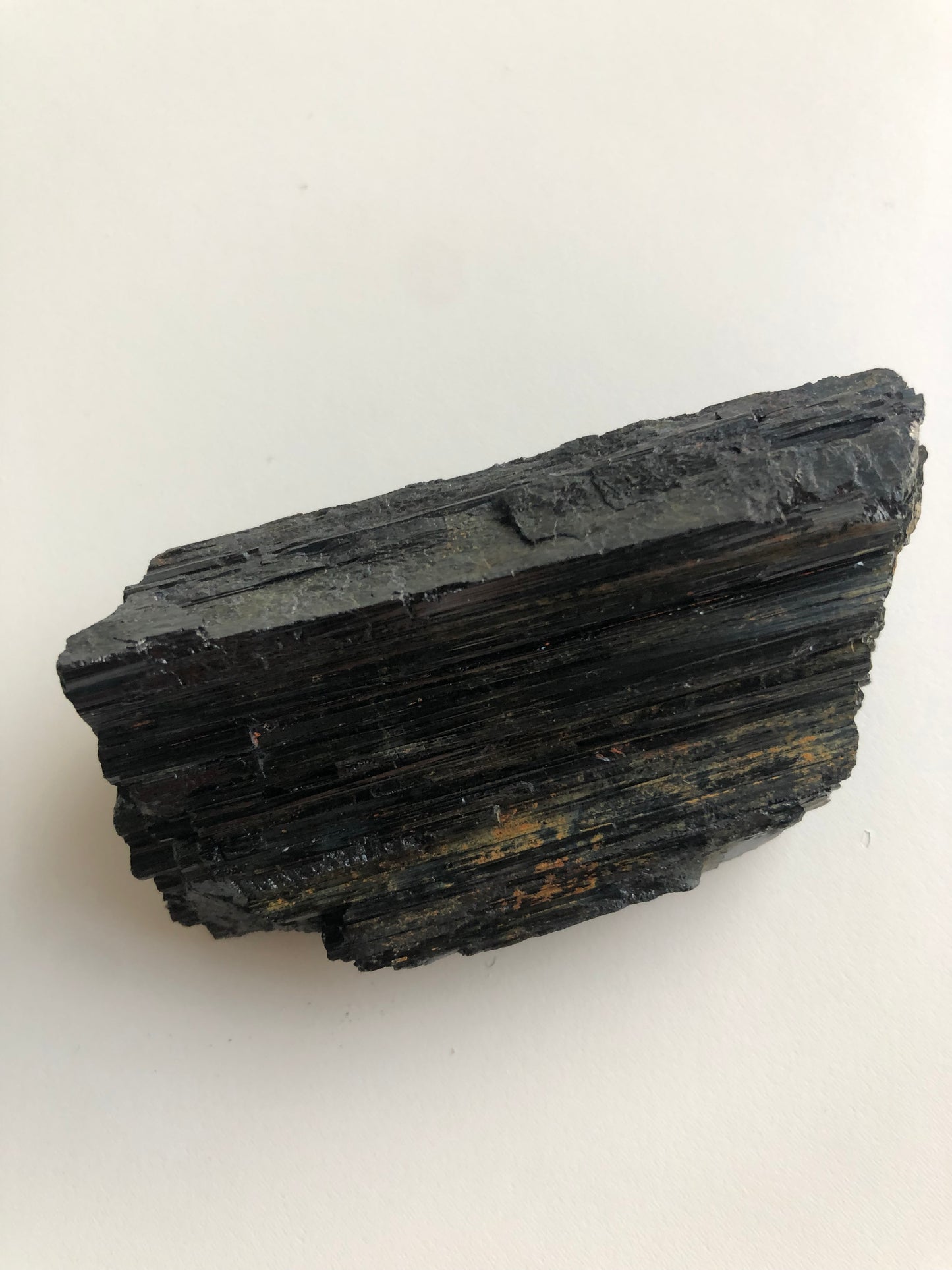 black tourmaline chunk size: medium (6.5-8cm)