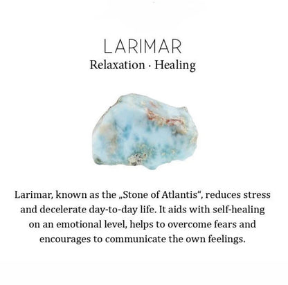 Larimar Pendant (925 Italy Sterling Silver Chain)