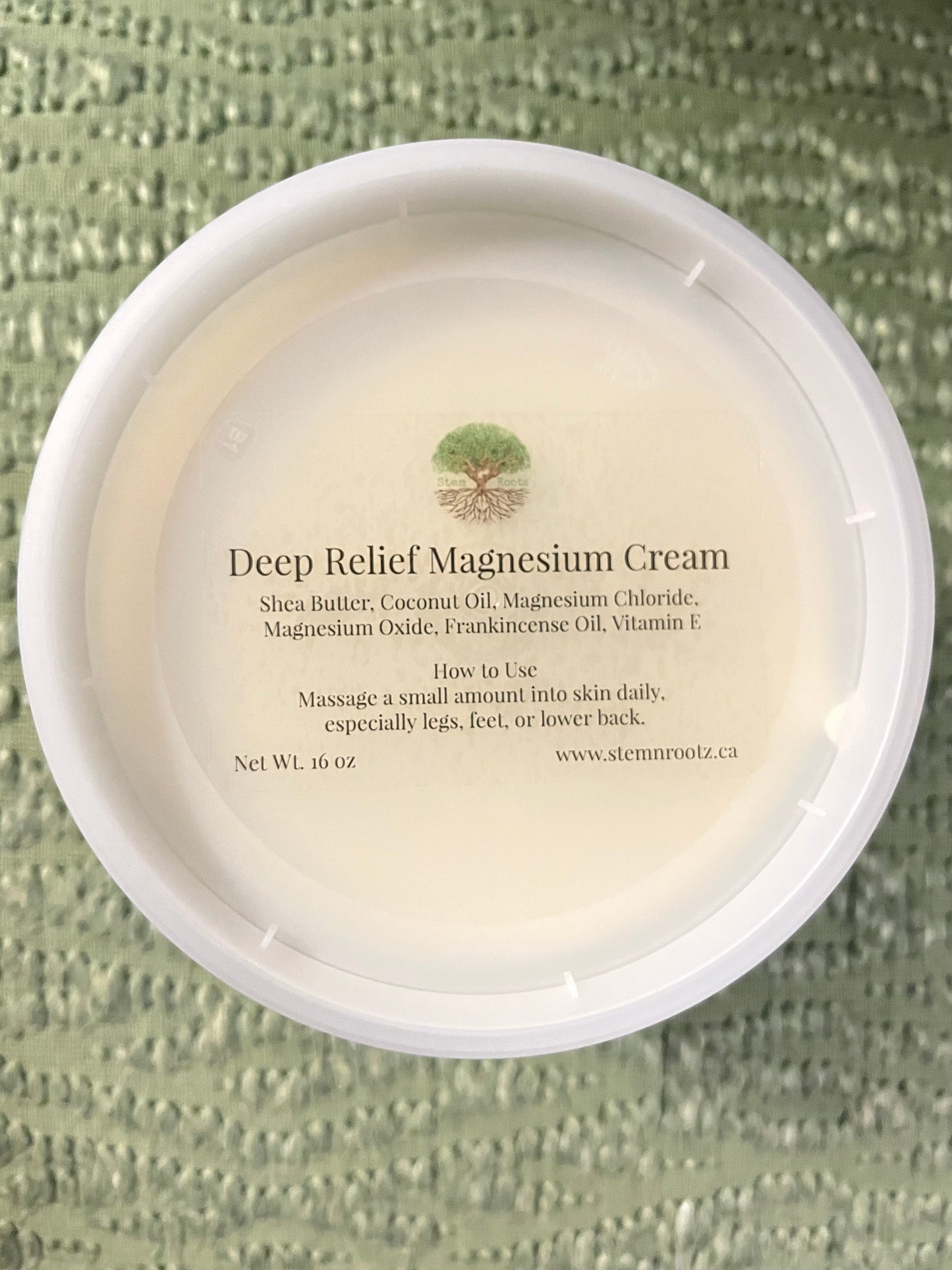 Deep Relief Magnesium Cream 16oz container