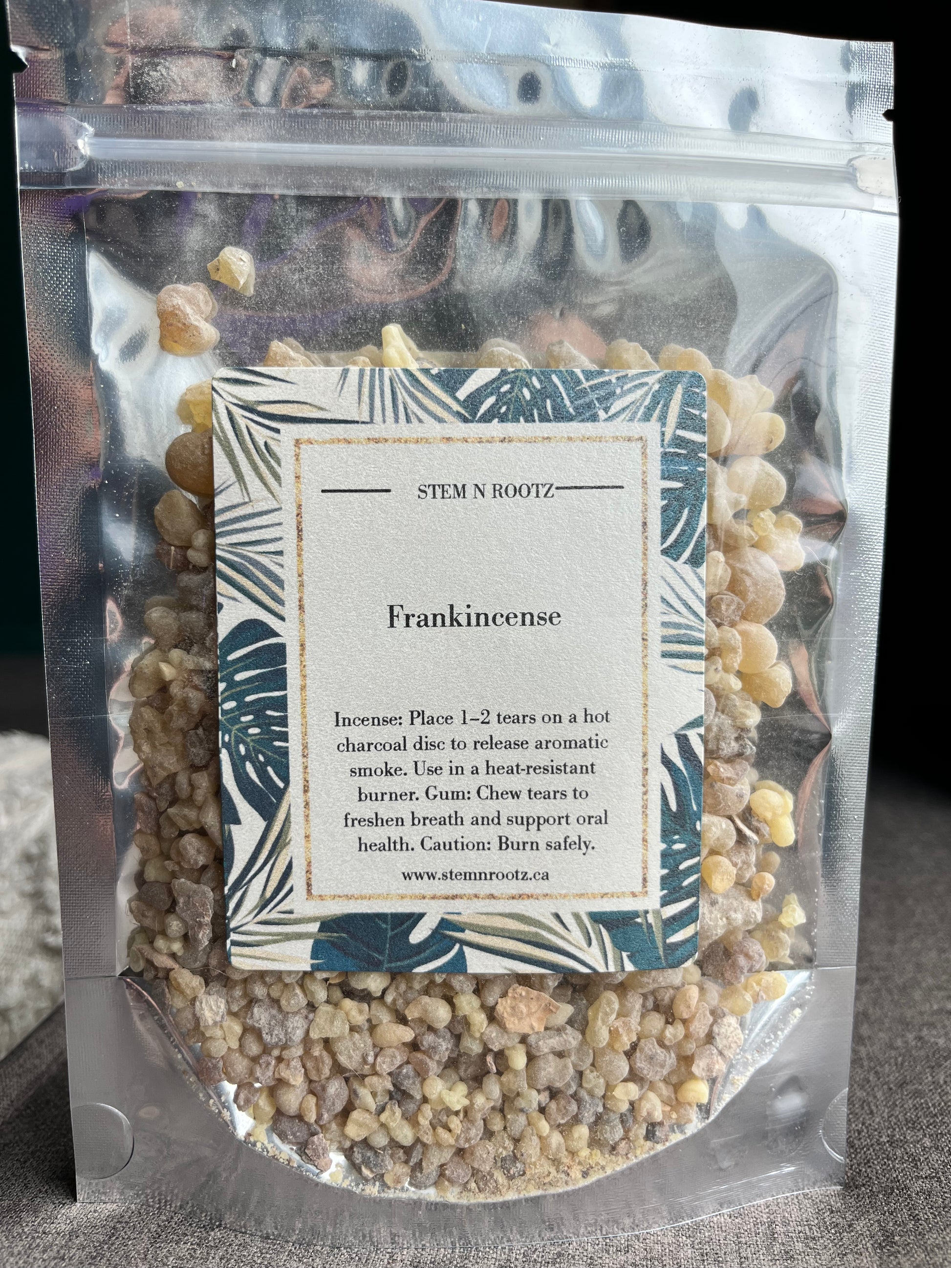 Frankincense resin, 4oz resealable pouch