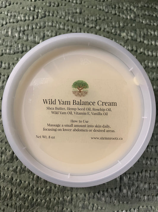 Wild Yam Balance Cream 8oz container