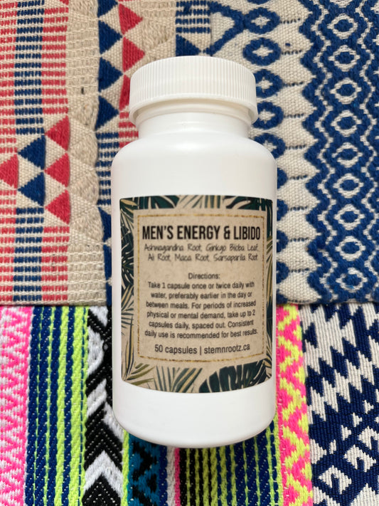 Men’s Energy and Libido Capsules – Stamina, Vitality, and Natural Performance Support (50 Capsules)