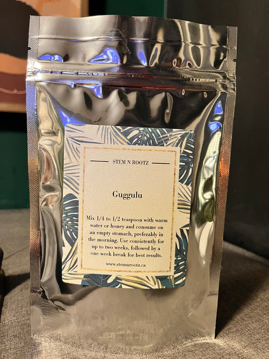 Guggulu Resin – Traditional Detoxifier and Rejuvenator for Joint, Muscle, and Metabolic Health 4oz