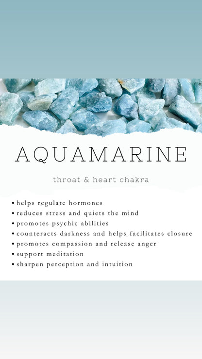 Aquamarine Pendant (925 Italy Sterling Silver Chain)