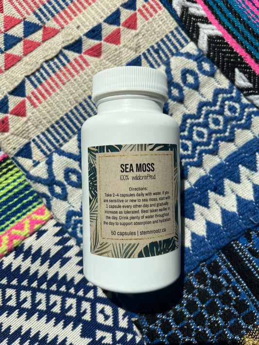 Sea Moss (Chondrus Crispus) Capsules – Mineral Rich Wellness Support (50 capsules)