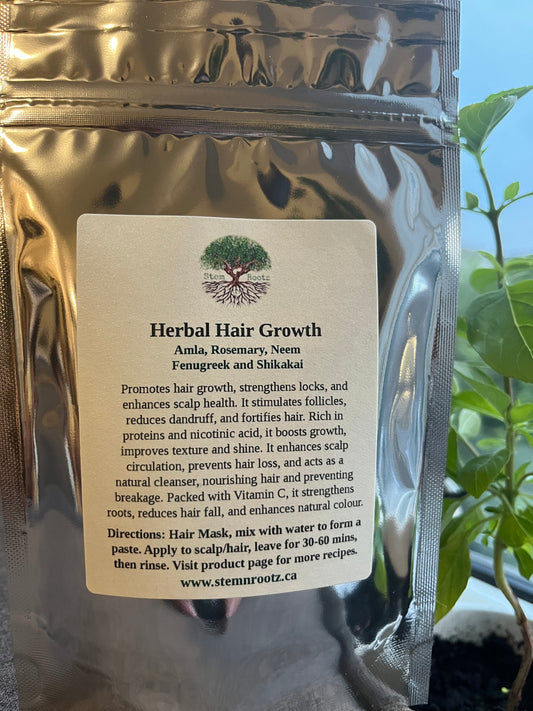 Hair Growth Herbal Powder Blend – Strengthen, Nourish, and Revitalize Hair Naturally 4oz