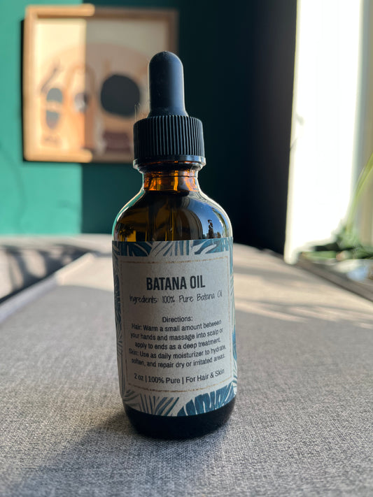 Batana Oil – Hair Restoration, Scalp Nourishment, and Deep Skin Hydration 2oz