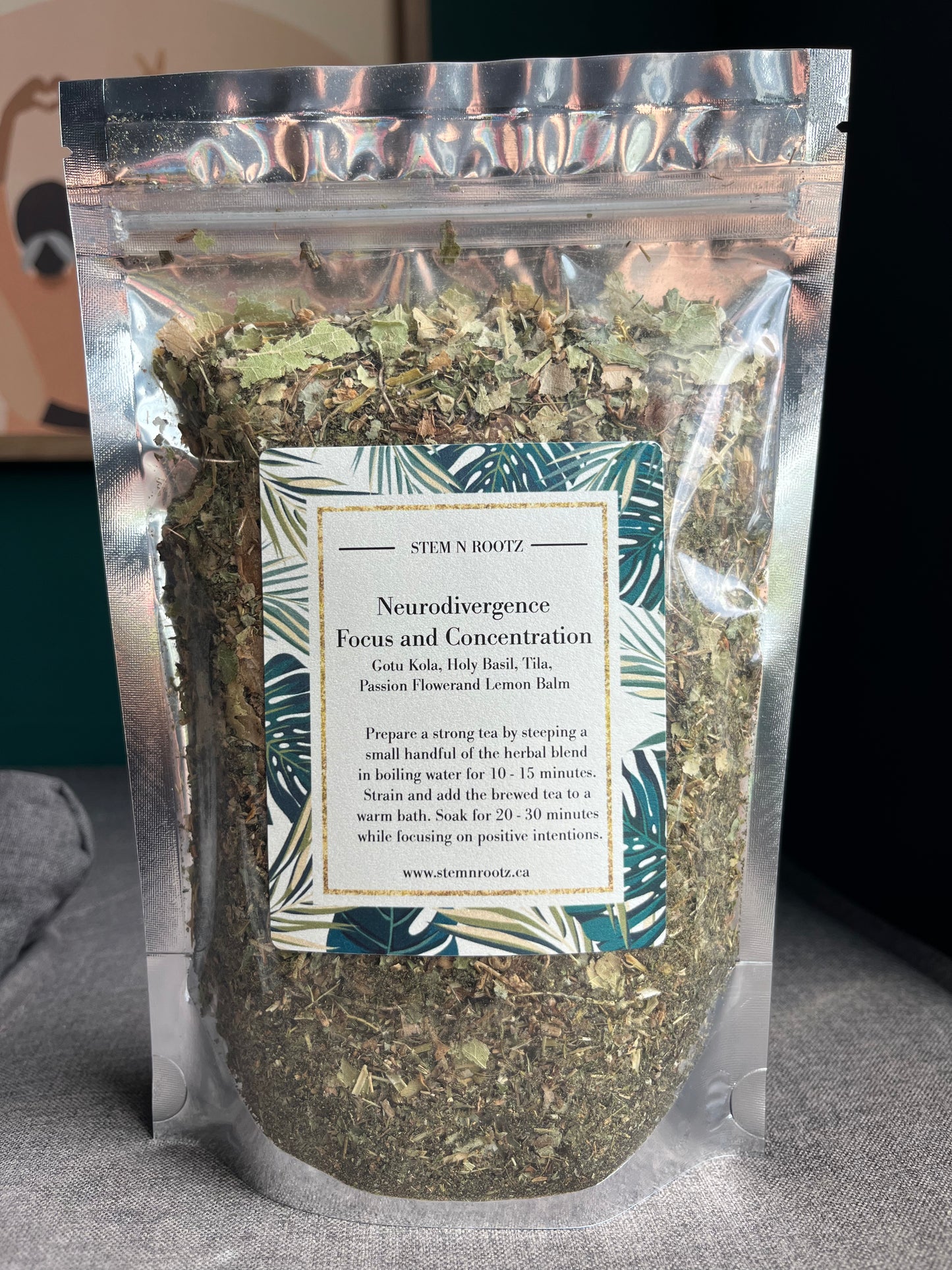 Neurodivergence Focus & Concentration Tea | Herbal Support for Focus & Calm 3oz