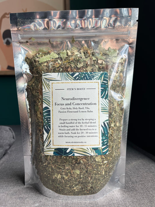 Neurodivergence Focus & Concentration Tea | Herbal Support for Focus & Calm 3oz