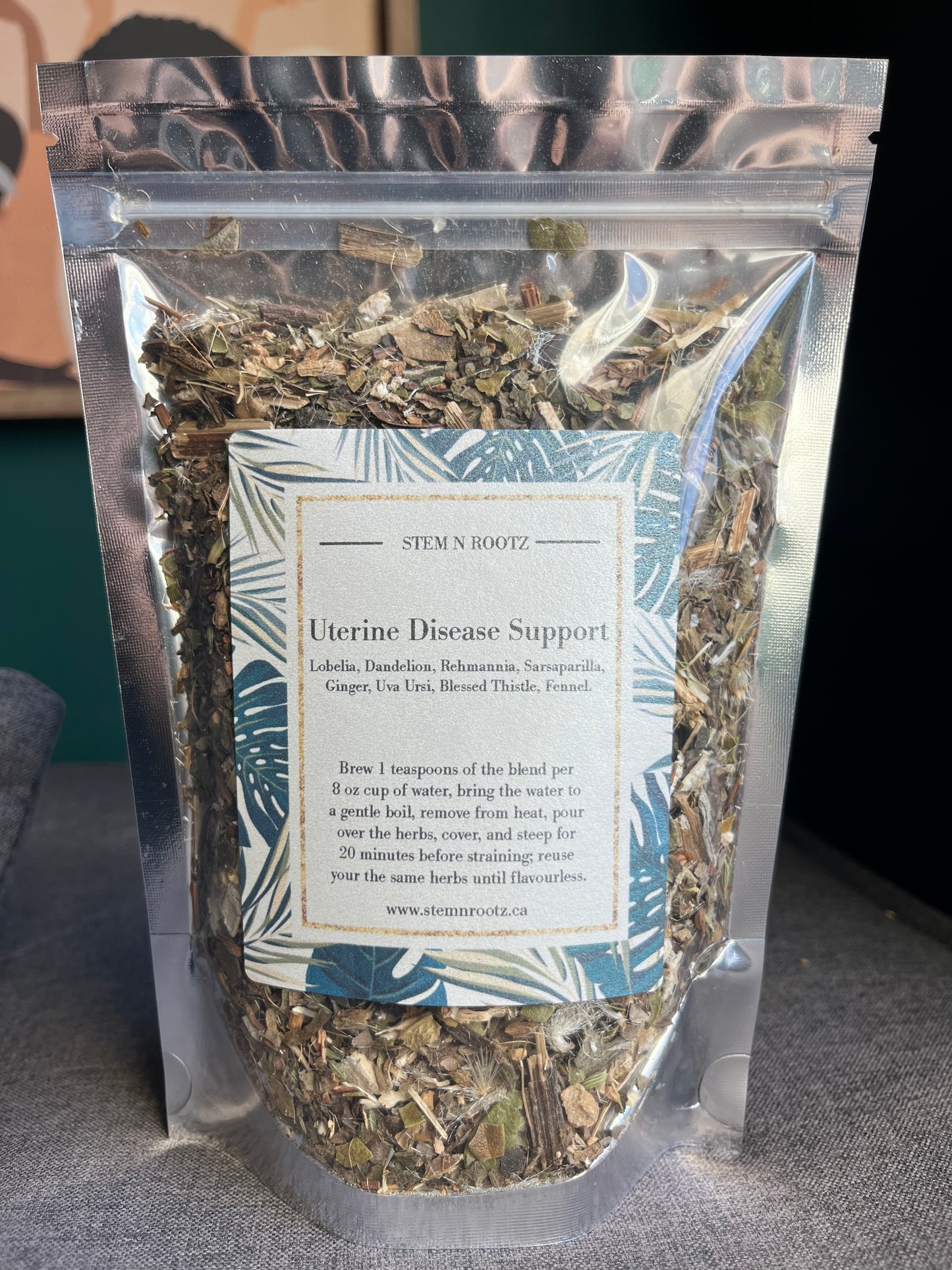 Uterine Disease Support Tea – Hormonal Balance, Uterine Health, and Menstrual Wellness 3 oz