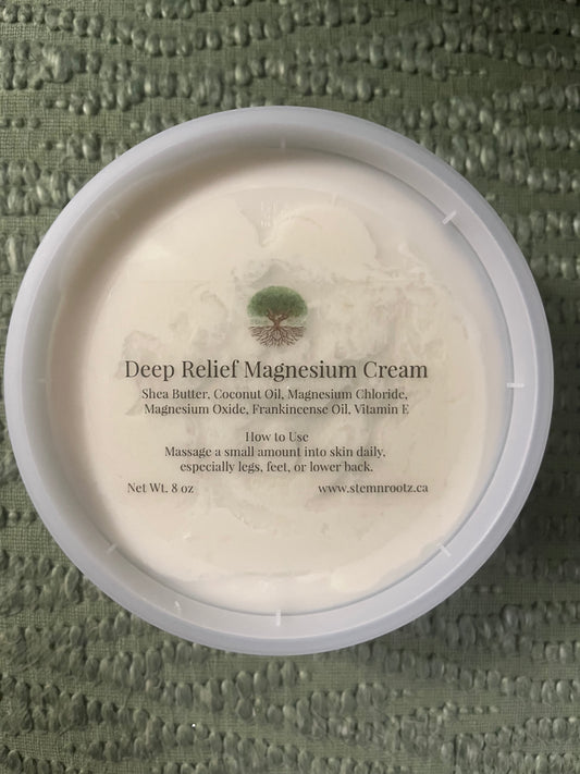 Deep Relief Magnesium Cream 8oz container