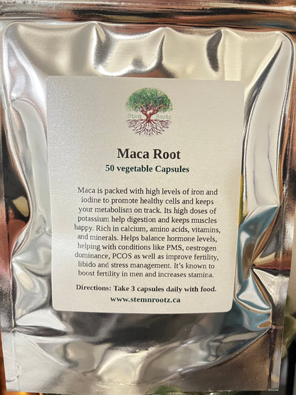 Maca Root Capsules – Energy Support, Hormone Balance, and Overall Well-Being (50 capsules)