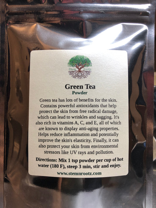 Green Tea Powder – Antioxidant Support, Metabolism Boost, and Cognitive Enhancement (powder 4 oz)