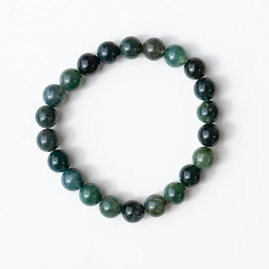 moss agate bracelet