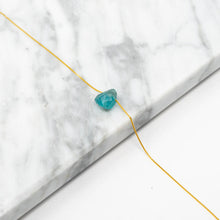 Load image into Gallery viewer, apatite 14k gold-plated crystal necklace
