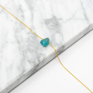 apatite 14k gold-plated crystal necklace