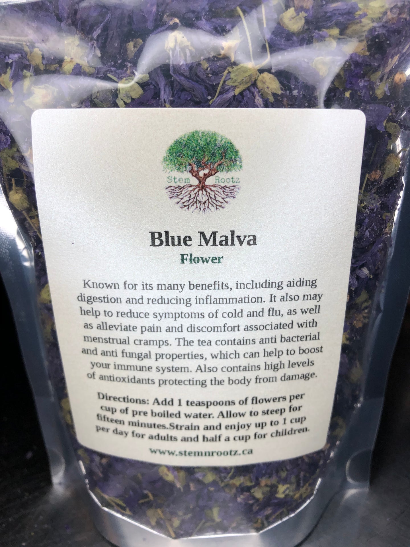Malva Blue Flower