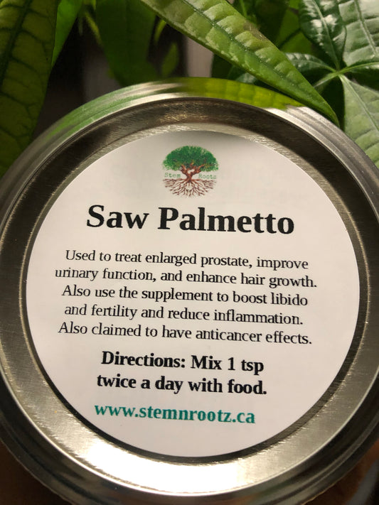 saw palmetto powder (250ml jar)