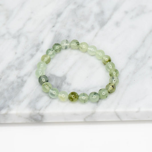 prehnite bracelet 8mm