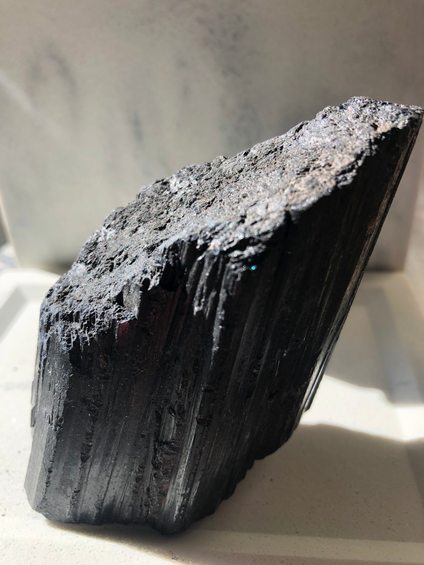 raw black tourmaline