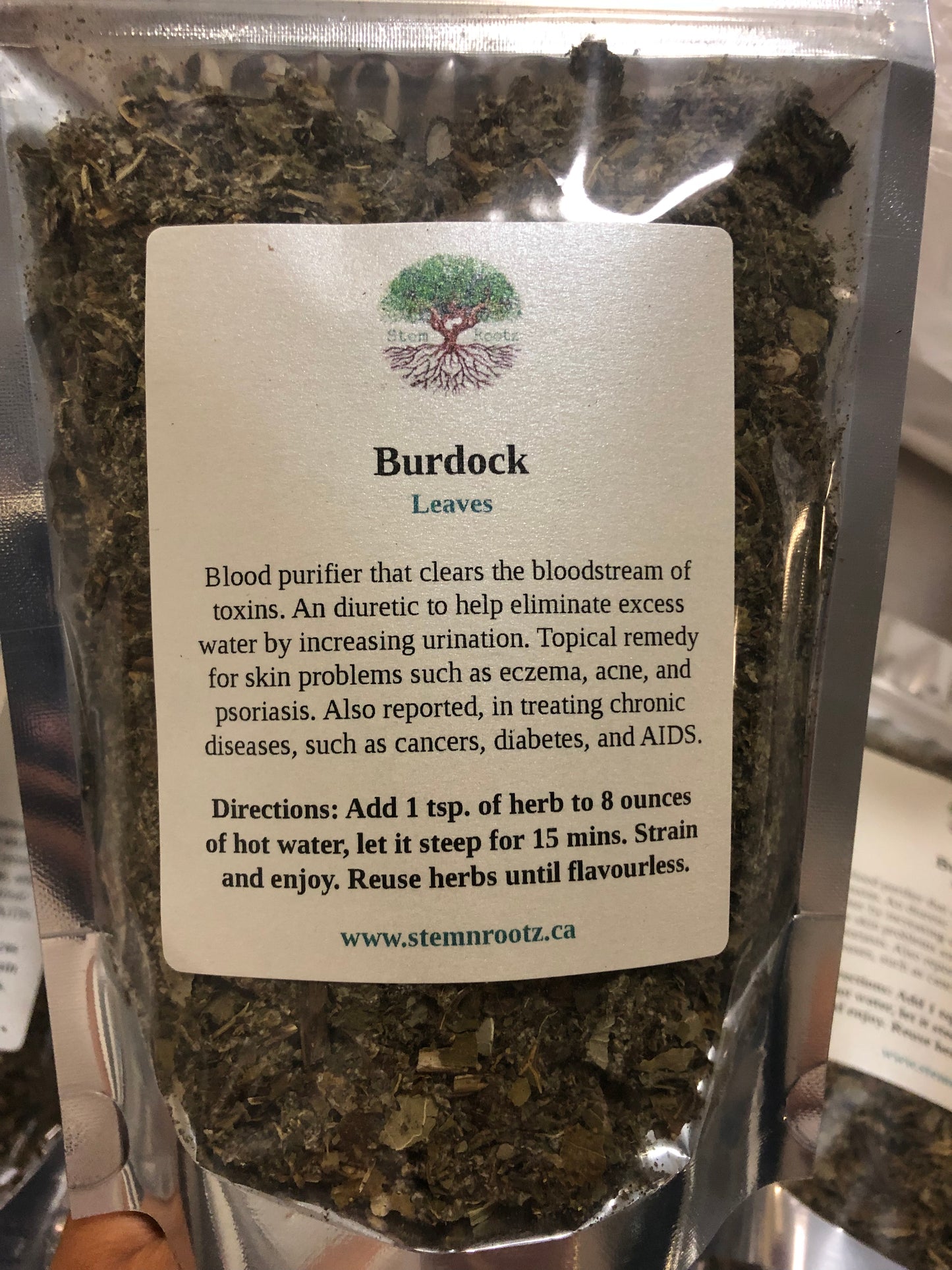 burdock leaves 2.5oz